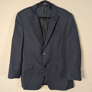 John Varvatos USA Black Tailored Sports Jacket 100% Wool Men's 42R Formal Career